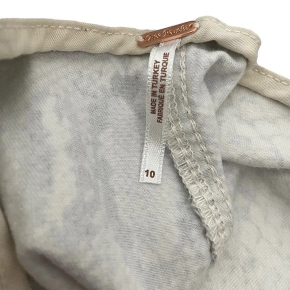 Free People Modern Femme Novelty Mini Snakeskin Skirt in Grey Combo Size 10 - Picture 14 of 16